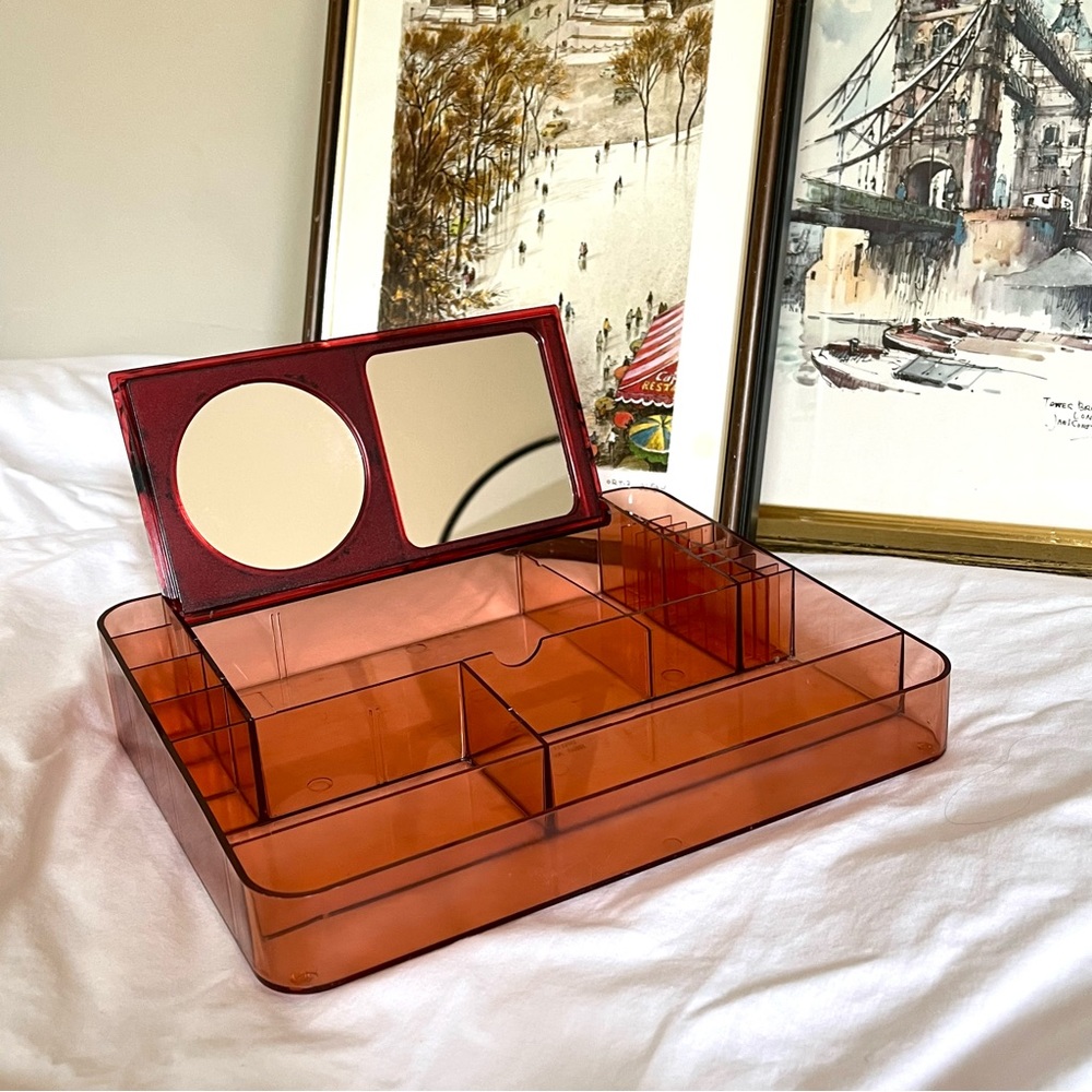 Vintage Acrylic Vanity Box